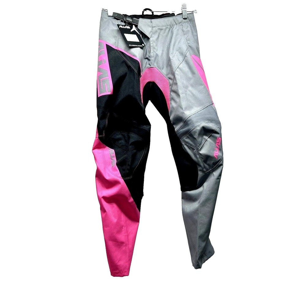 Alias MX A2 Youth Grey/Pink Size 28 Burst Motocross Pants NEW (UB)